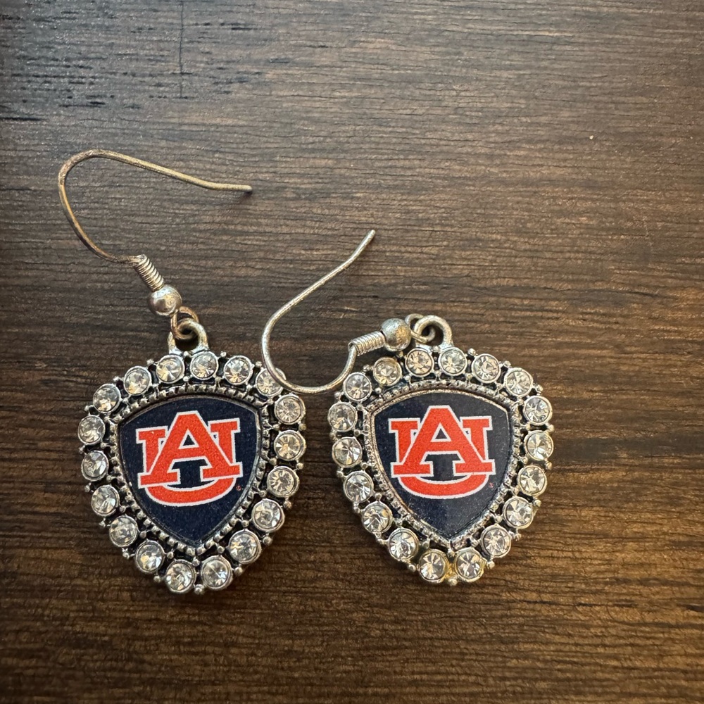 Auburn University Heart Earrings
